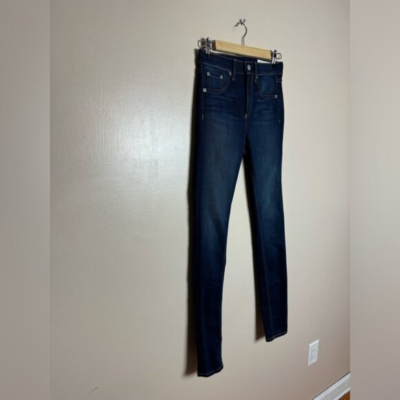 🟣Rag & Bone High Rise Skinny Jeans Size 25 Like New - Picture 3 of 6